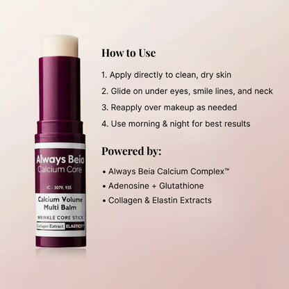 Beia Anti-Aging Calcium Multi Balm Stick for Wrinkles & Volume Loss