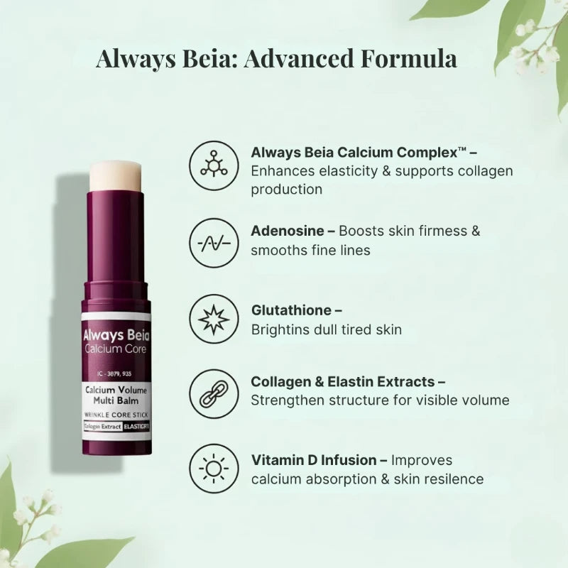 Beia Anti-Aging Calcium Multi Balm Stick for Wrinkles & Volume Loss